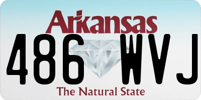 AR license plate 486WVJ