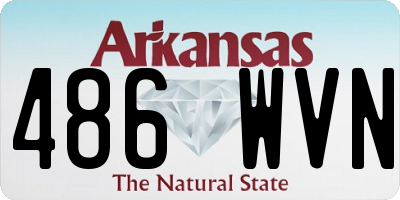 AR license plate 486WVN