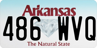 AR license plate 486WVQ