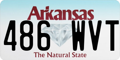 AR license plate 486WVT