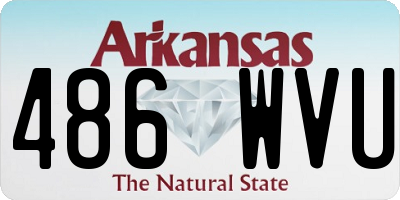 AR license plate 486WVU