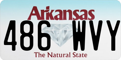 AR license plate 486WVY