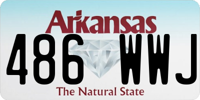 AR license plate 486WWJ