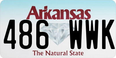 AR license plate 486WWK