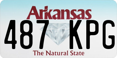 AR license plate 487KPG