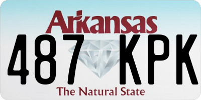 AR license plate 487KPK