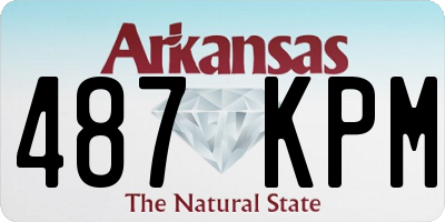 AR license plate 487KPM