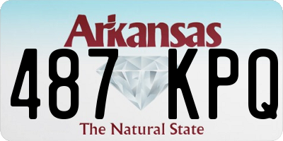 AR license plate 487KPQ