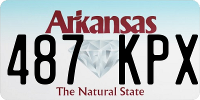 AR license plate 487KPX