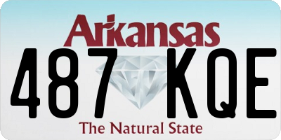 AR license plate 487KQE