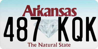 AR license plate 487KQK