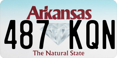 AR license plate 487KQN