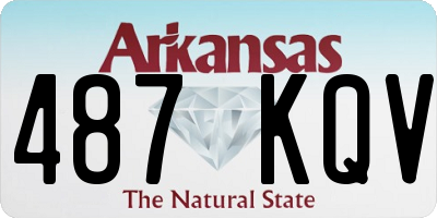 AR license plate 487KQV