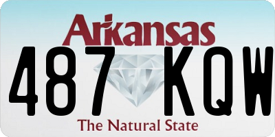 AR license plate 487KQW