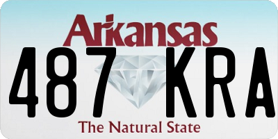 AR license plate 487KRA