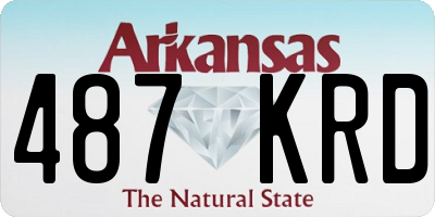 AR license plate 487KRD