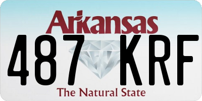 AR license plate 487KRF