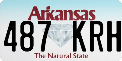 AR license plate 487KRH