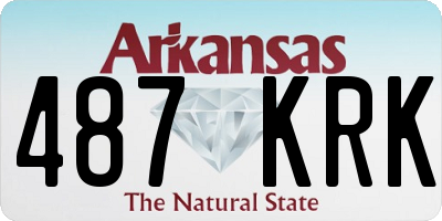 AR license plate 487KRK