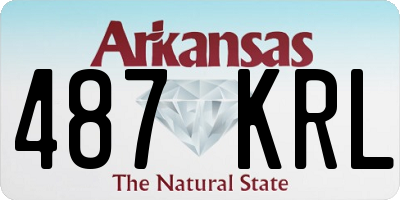 AR license plate 487KRL