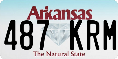 AR license plate 487KRM
