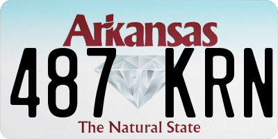 AR license plate 487KRN