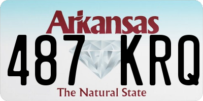AR license plate 487KRQ