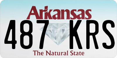 AR license plate 487KRS