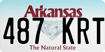 AR license plate 487KRT