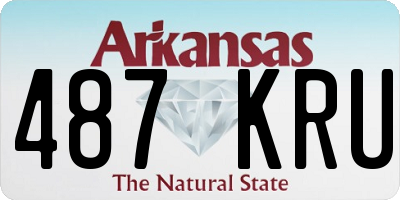 AR license plate 487KRU