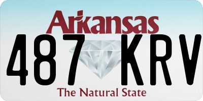 AR license plate 487KRV