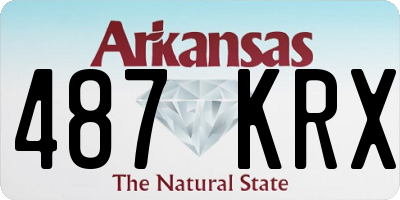 AR license plate 487KRX
