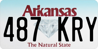AR license plate 487KRY