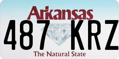 AR license plate 487KRZ