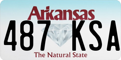 AR license plate 487KSA