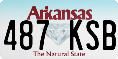 AR license plate 487KSB