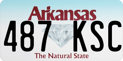 AR license plate 487KSC