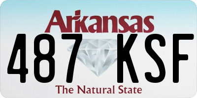 AR license plate 487KSF