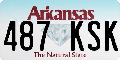 AR license plate 487KSK