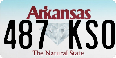 AR license plate 487KSO