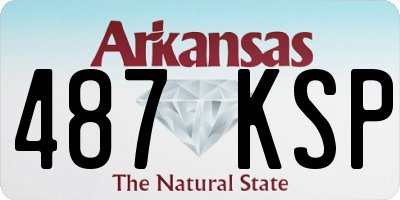 AR license plate 487KSP