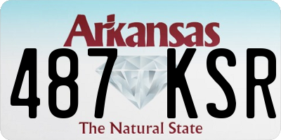 AR license plate 487KSR
