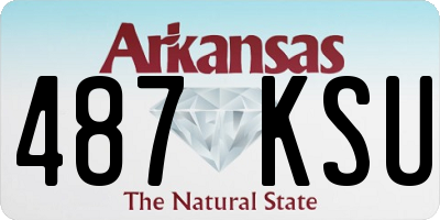 AR license plate 487KSU