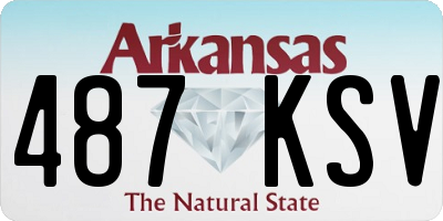 AR license plate 487KSV