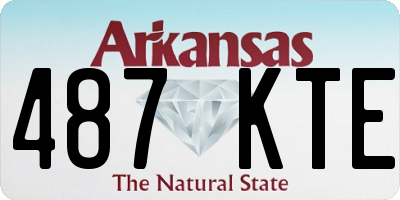 AR license plate 487KTE