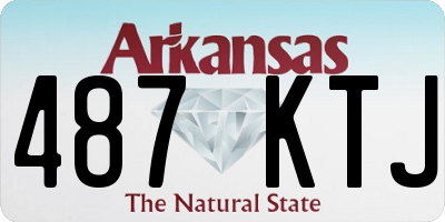 AR license plate 487KTJ