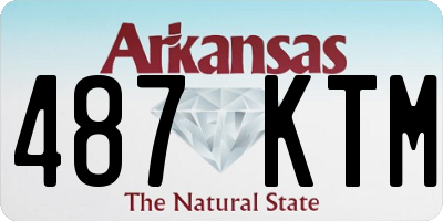 AR license plate 487KTM