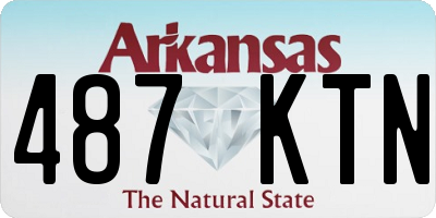 AR license plate 487KTN