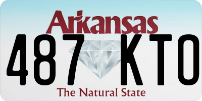 AR license plate 487KTO
