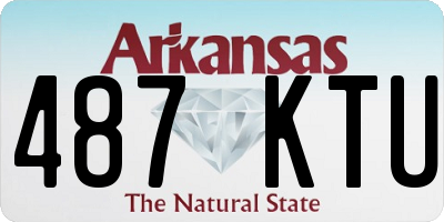 AR license plate 487KTU
